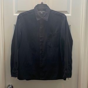 Croft and Barrow | Long Sleeve | Button Down | Black | Size L